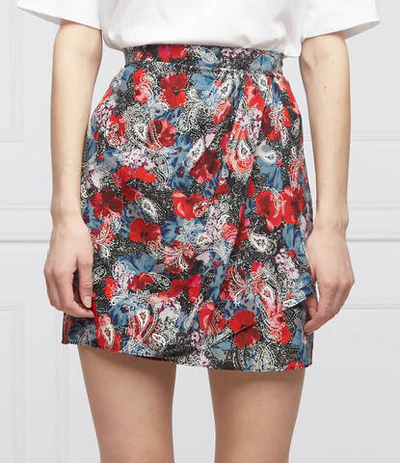 шелковая юбка The Kooples - разноцветная(FJUP24076K)