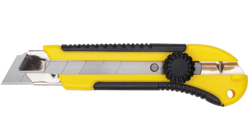 Нож 25мм технический усиленный прорезиненный