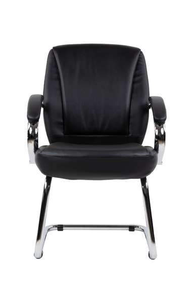 Офисное кресло Chairman 794V Россия хром экокожа черный