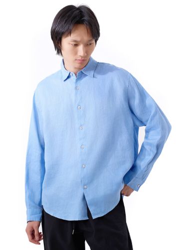 Голубая льняная рубашка Senseera