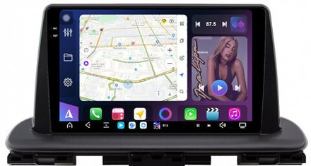 Магнитола для KIA Cerato 4 2018+ - FarCar GX1142M монитор 9.5" 2K QLED на Android 14, TS20, 6+128Гб, CarPlay, 4G SIM-слот