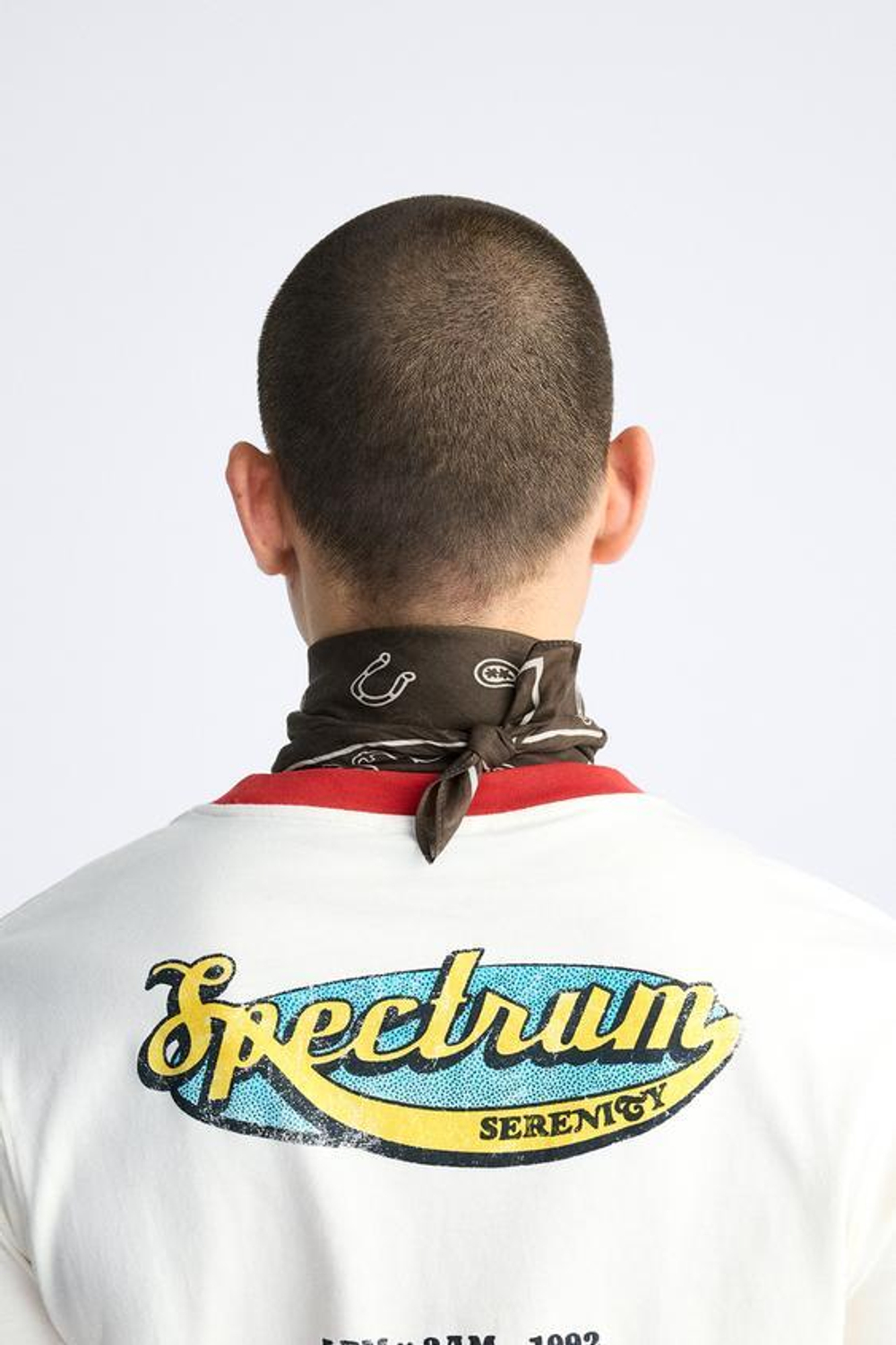 ZARA БАНДАНА С ПРИНТОМ ПЕЙСЛИ, КОРИЧНЕВЫЙ