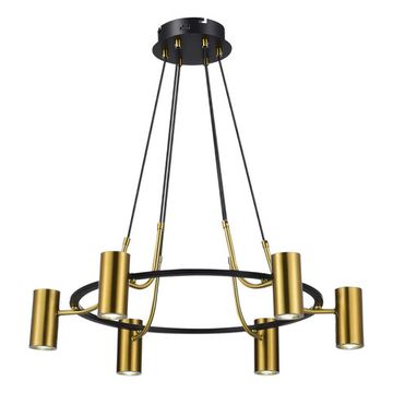 Светильник подвесной 6*GU10 SL1215.403.06 чёрный/латунь Talia ST-Luce