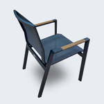 Стул Ideal Patio СОЛА серый - каркас карбон