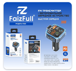 FM-модулятор FaizFull FS80 PD20W+QC3.0 5A 2xUSB+Type-C BT5.0 Black