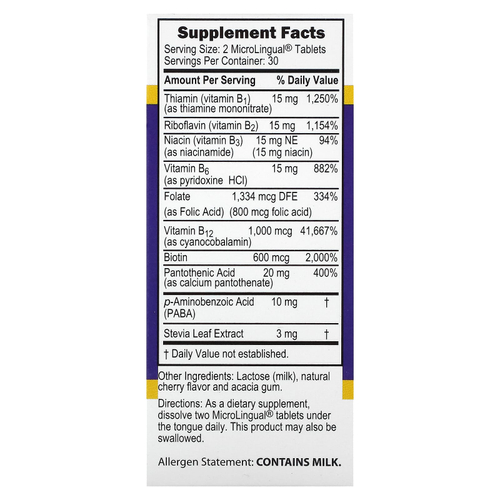 Superior Source, комплекс витаминов группы B для женщин, 60 быстрорастворимых таблеток MicroLingual