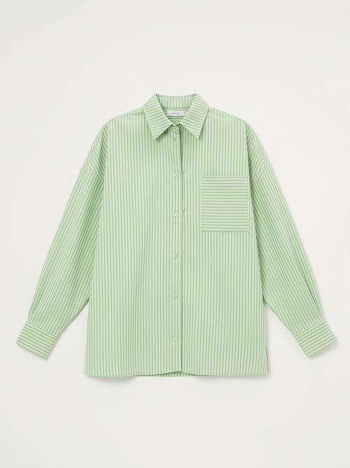 Рубашка boyfriend с накладным карманом