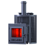 Печь для бани Авангард ЗК 25 (М) Ураган в круглой сетке