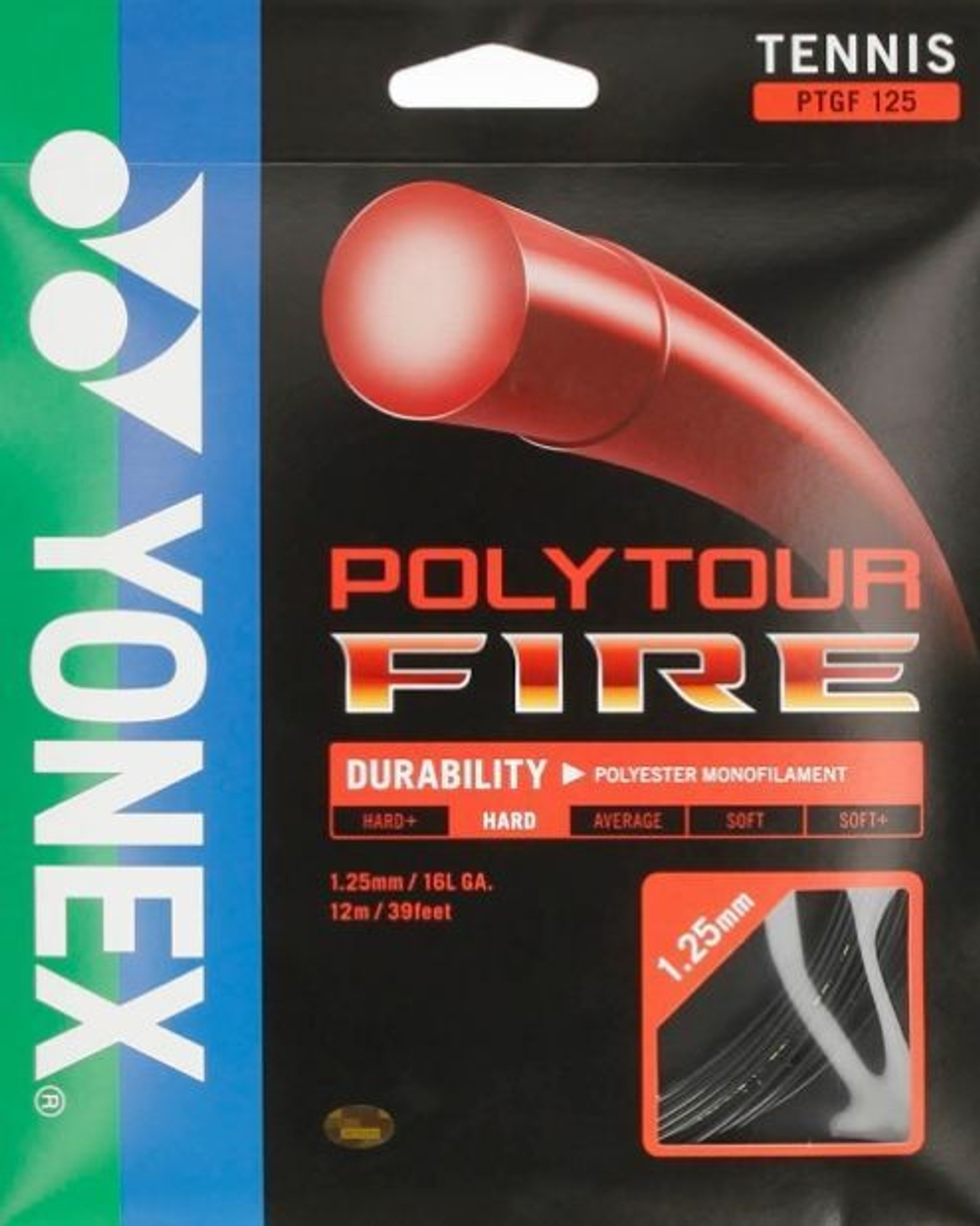 Струны теннисные Yonex Poly Tour Fire (12 m) - black