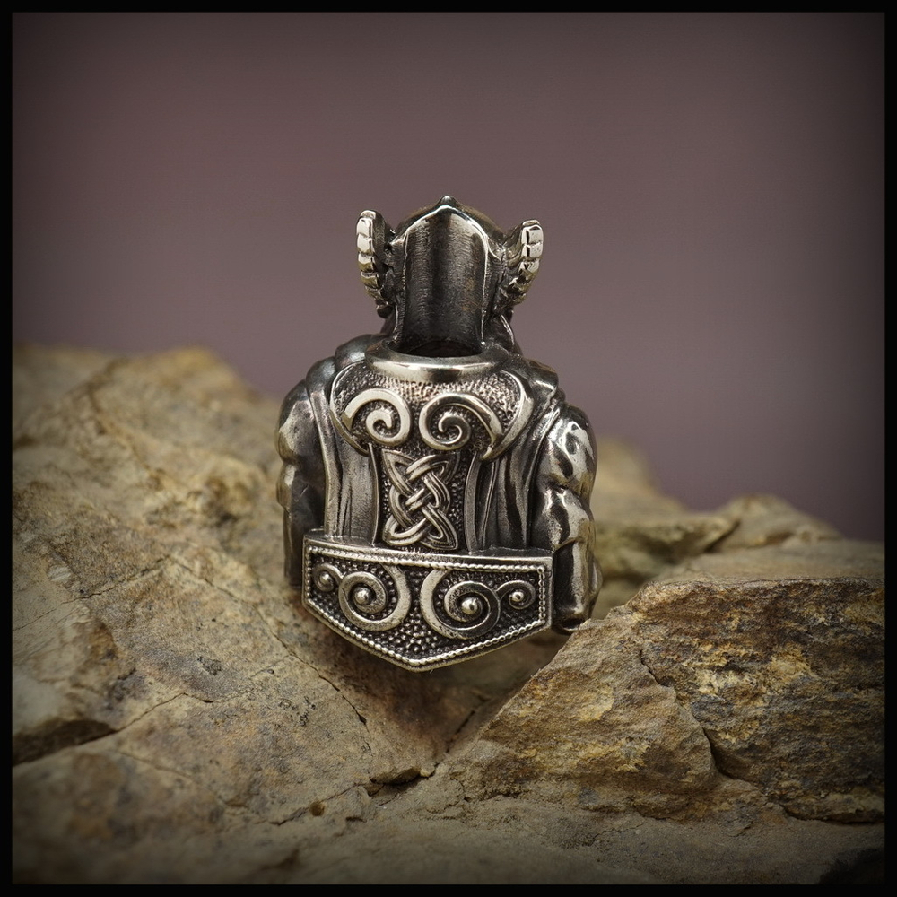 Темлячная бусина "Тор" для ножей , мельхиор