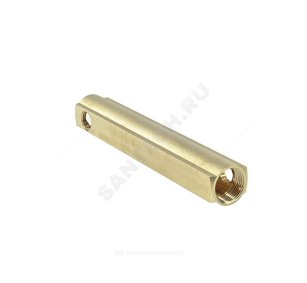 Коллектор латунь 1" ВР/ВР на 6 вых 1/2" ВР м/о 100мм Апогей 422064 (КЛА 2506.100-2)