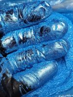 Премиум 8991 Синий мерцающий - перламутровый сухой краситель