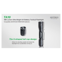 Тактический фонарь Nextorch TA10 — компактные габариты и вес, комфортны в ношении и использовании