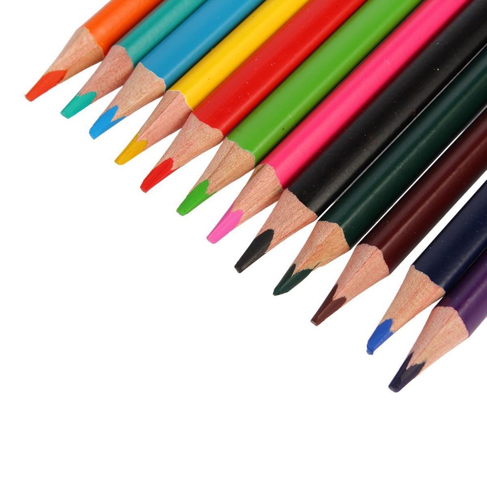 Карандаши 12 цв. "HappyColor", 6 видов (Bruno Visconti)