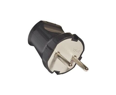 Вилка б/з черная 6А, 250В UNIVersal ( А0113 ) 19866