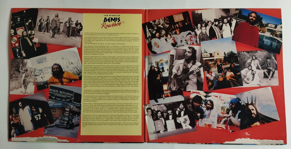 Винтажная виниловая пластинка LP Demis Roussos The Story Of Demis Roussos (Швейцария 1987)