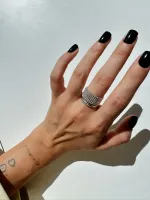 Кольцо Bubble широкое