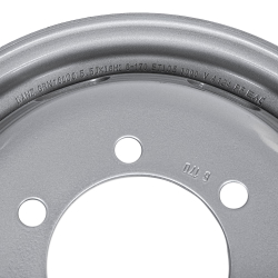 Диск штампованный R16 5.5J 6x170/130.1 ET105 GANZ Silver GRN16000 Газель (1000кг)
