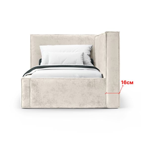 Кровать Bever ЛЕВАЯ 120 с ортопедическим основанием без ПМ  Nebby 205