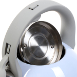 Чайник нерж, 2.7 л, свист, ручк бакелит, с силик покр, Daniks, индукц, голуб, M-083B