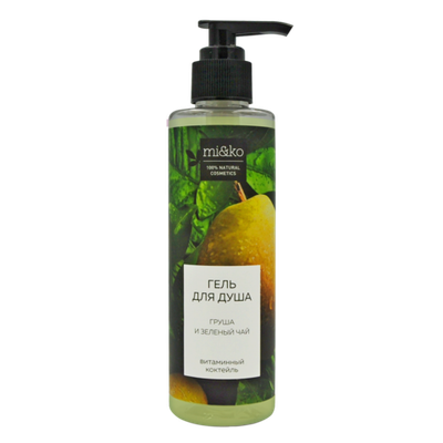Гель для душа Mi&Ko Груша и зелёный чай 200 мл