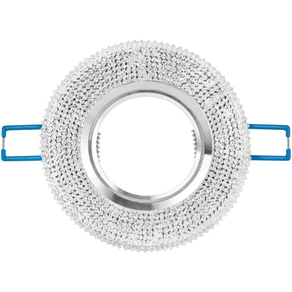 Светильник встраиваемый cо светодиодной подсветкой ЭРА DK LD1 WH под лампу MR16 GU5.3 прозрачный