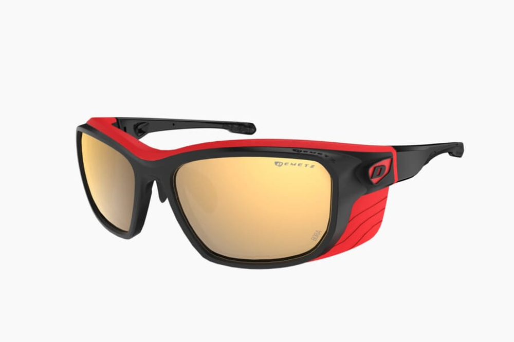 Спортивные очки Demetz Piment 2.0 / Matt Black / Matt Red Brown With Gold Mirror Cat.3