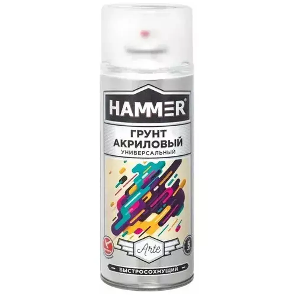 Грунт акриловый серый 520мл./0,27кг HAMMER