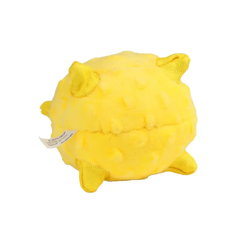 Playology puppy sensory ball сенсорный плюшевый мяч для щенков с ароматом курицы, 11 см, желтый