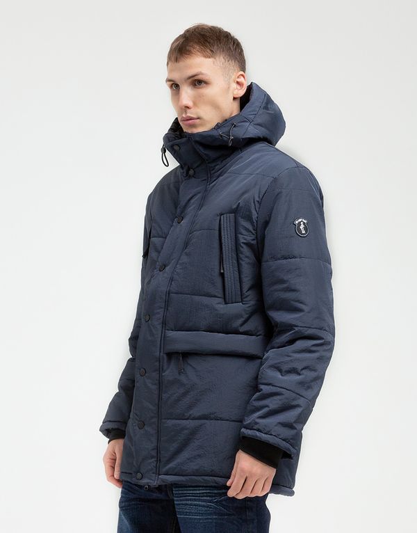Куртка We Don’t Care Long Puffer Jacket Navy - фото 2