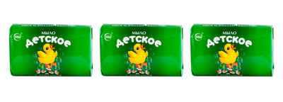 Мыло твердое детское СВОБОДА с ромашкой 100гр