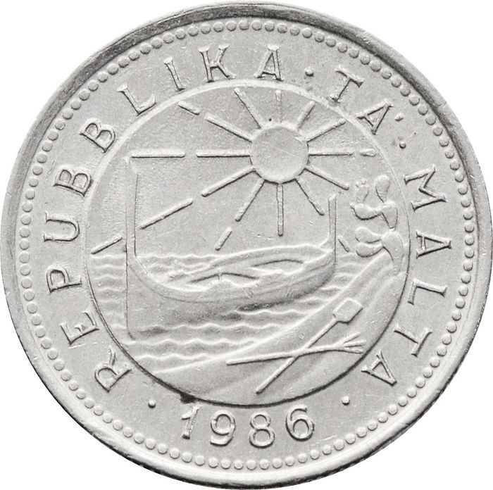 2 цента 1986 Мальта