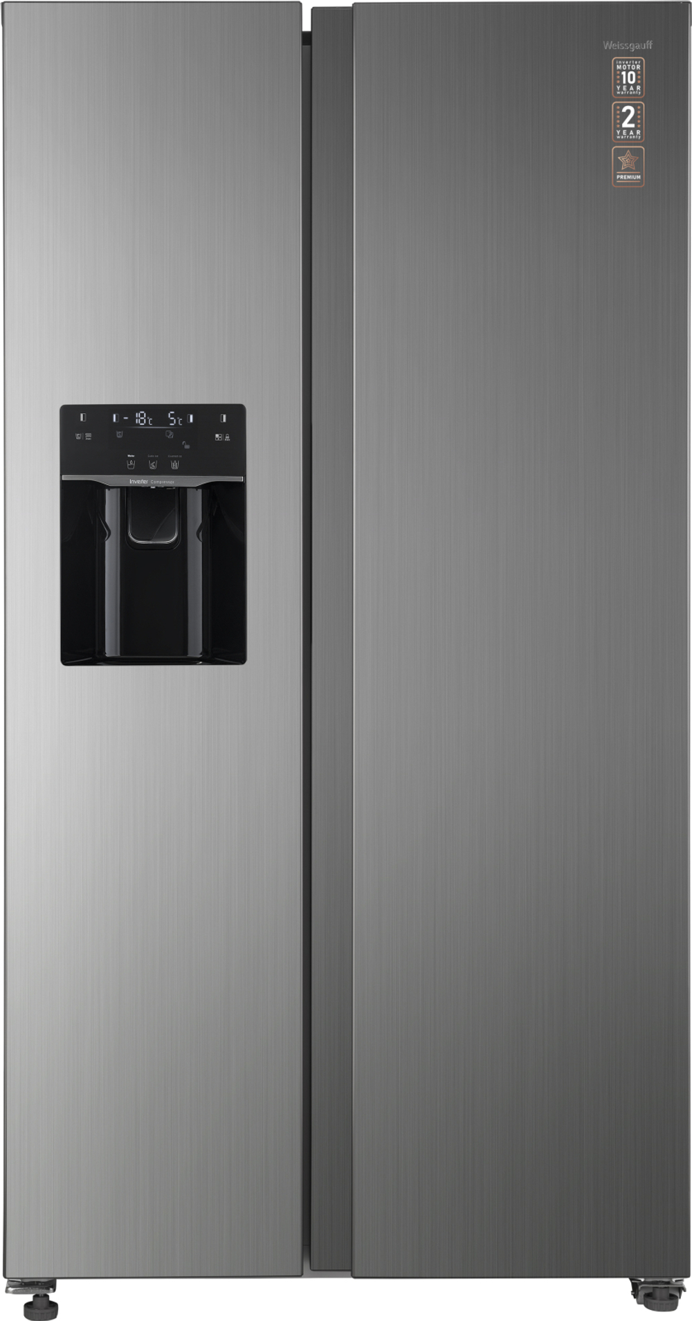 Холодильник (Side-by-Side) Weissgauff WSBS 695 NFX  Inverter Ice Maker (q)