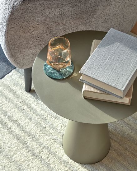 Приставной столик Shirel Ø 40 cm зеленый Испания