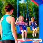 Качель батут «Палитра счастья», 7,3×7,3×5,2 м