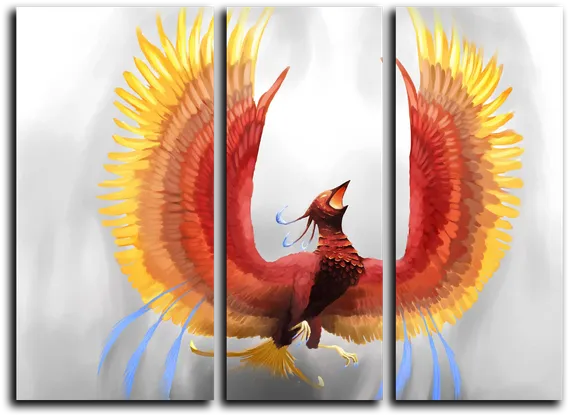 Модульная картина "Жар-птица"