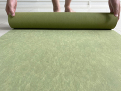 Ультрацепкий 100% каучуковый коврик для йоги Spider Olive 183*61*0,4 см нескользящий