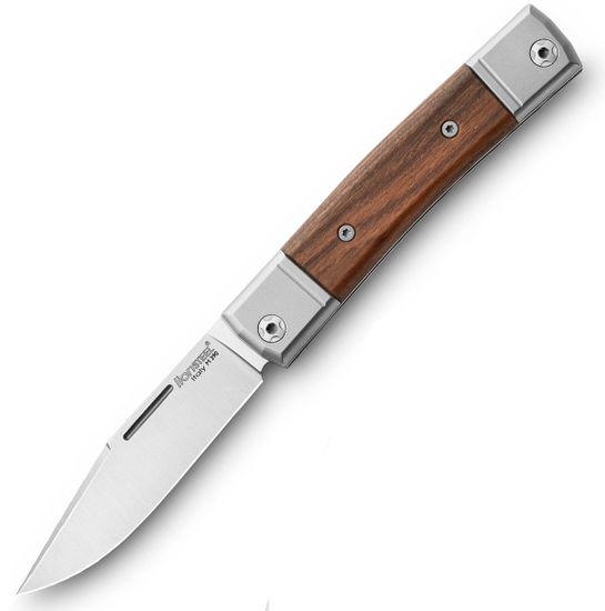 Складной нож Lion Steel "BestMan" L/BM1 ST c клинком из стали Böhler M390 Microclean®, рукоять дерево (Santos)