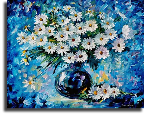 Репродукция " Леонид Афремов - Ромашки"