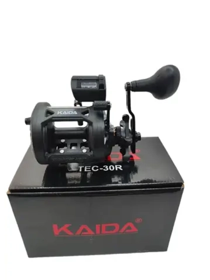 Катушка мультипликаторная Kaida TEC-30R со счетчиком, под правую руку (3000, 3+1BB)