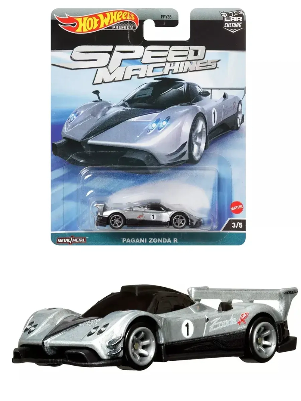 Машинка Хот Вилс Премиум Pagani Zonda R FPY86 HKC42