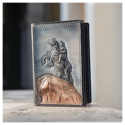 Обложка для документов «Городские мотивы» серая