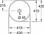 Раковина накладная Villeroy&Boch Artis 43 41794301 альпийский белый