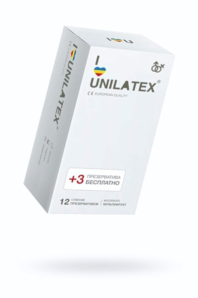 Презервативы Unilatex Multifrutis ароматизированные цветные №15 шт