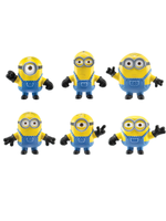 Набор из 6 тянущихся мини фигурок Миньоны GooJitZu 41952