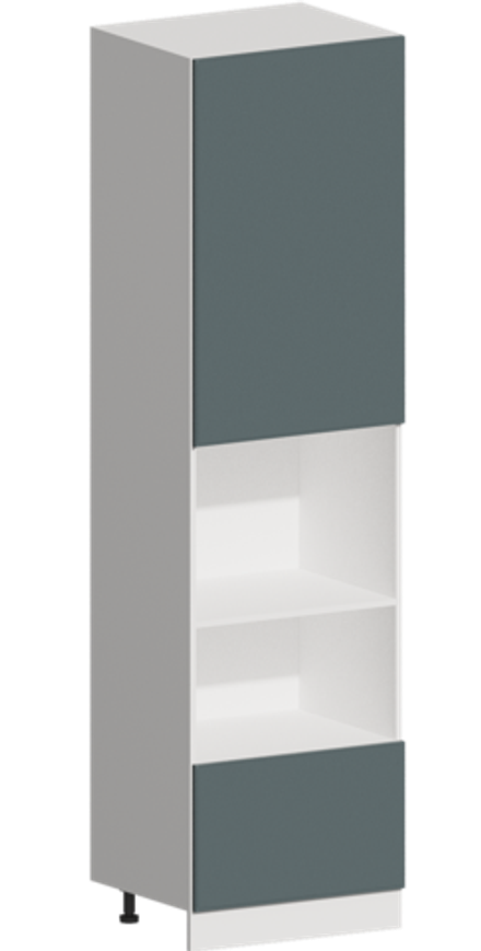 Кухня Модуль ШП 606М Графит / Бирюзовая мята