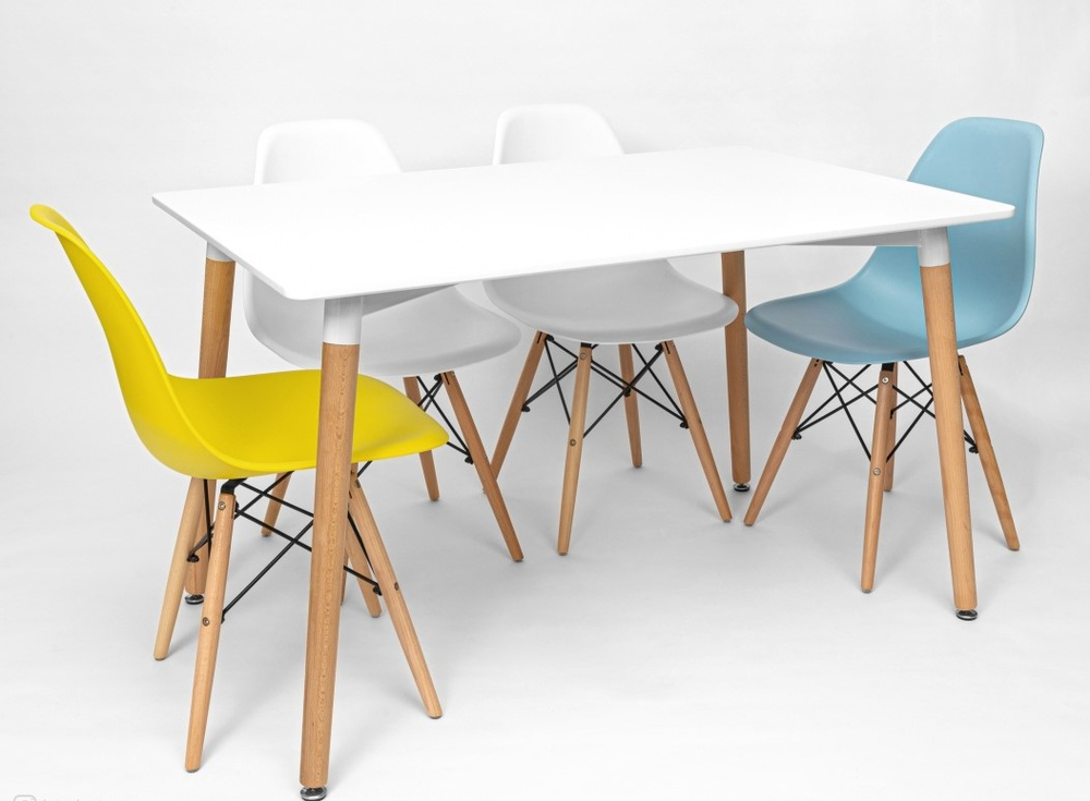 Стол М-City DISAUR Tansy 120 Белый, массив Бука