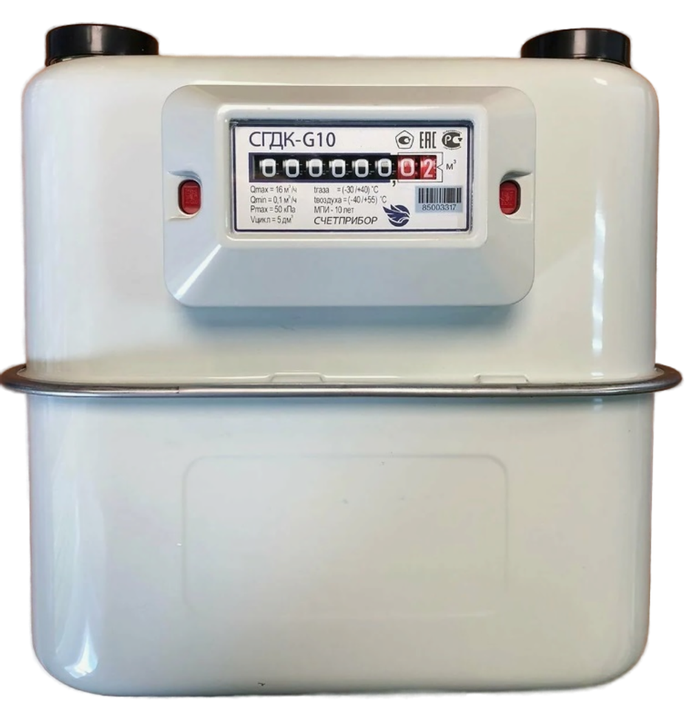 Счетчик газа Счетприбор СГДК-G 10 1 3/4" (250 мм) левый (г.Орёл)