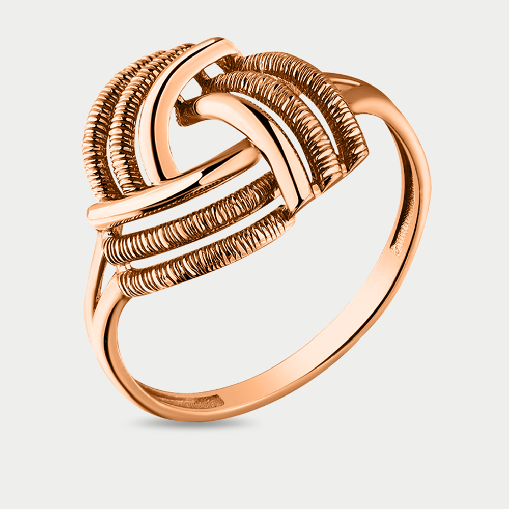 Женское кольцо из розового золота 585 пробы без вставки (арт. 001-0671-0000-010)