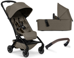 Коляска 2 в 1 Joolz Aer 2 с бампером Hazel Brown/Mid Brown Carbon